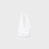 Halter-Oberteil mit gerafftem Bindeband am Hals