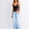 Halter-Oberteil mit Pailletten Halter-Oberteil mit Pailletten