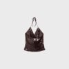 Halter-Oberteil mit Pailletten Halter-Oberteil mit Pailletten
