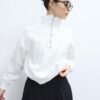 Hochgeschlossenes Sweatshirt mit Reißverschluss