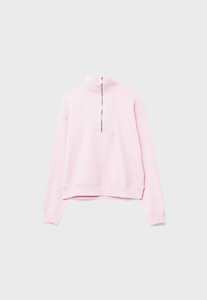 Hochgeschlossenes Sweatshirt mit Reißverschluss Hochgeschlossenes Sweatshirt mit Reißverschluss