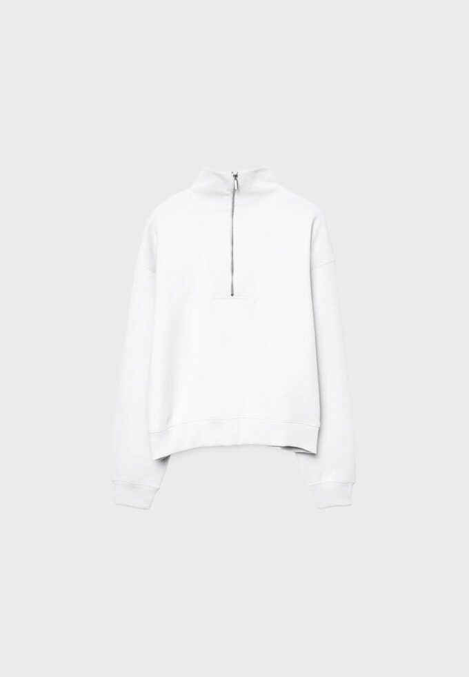 Hochgeschlossenes Sweatshirt mit Reißverschluss