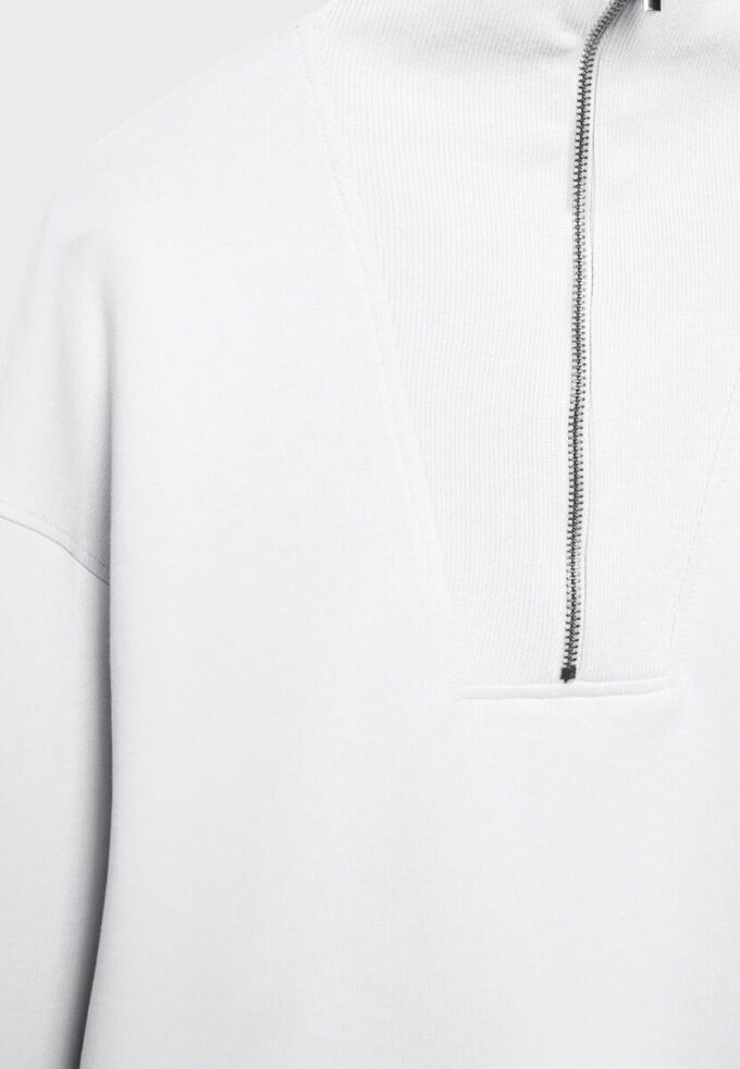 Hochgeschlossenes Sweatshirt mit Reißverschluss