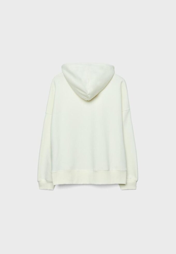 Hoodie mit Nieten und Stickerei