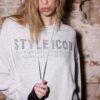 Hoodie mit Strasssteinen
