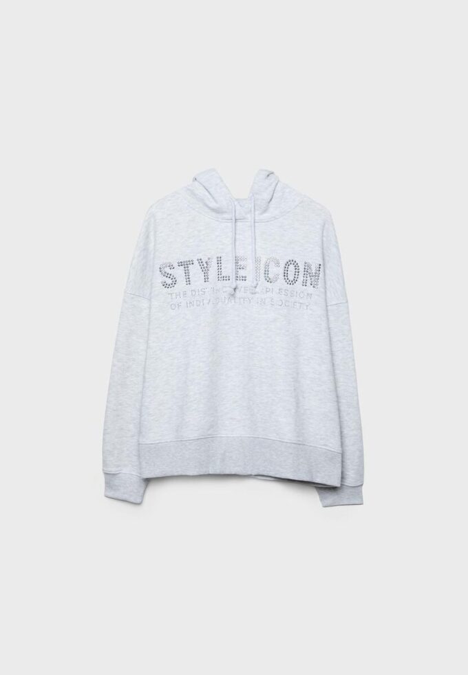 Hoodie mit Strasssteinen