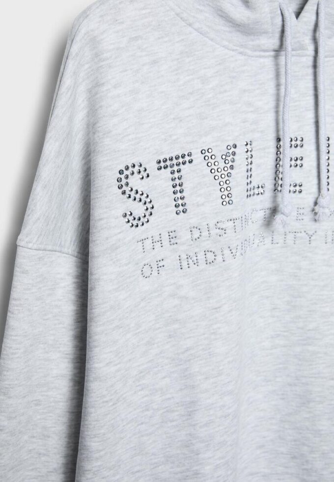 Hoodie mit Strasssteinen
