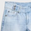 Hosen mit niedriger Leibhöhe und geradem Bein sowie Hammer-Loop-Details