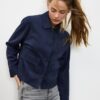 Jacke aus Kunstwildleder mit Taschen