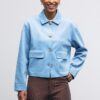 Jacke aus Kunstwildleder mit Taschen