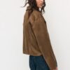 Jacke aus Kunstwildleder mit Taschen