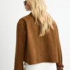 Jacke aus Kunstwildleder mit Taschen