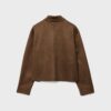 Jacke aus Kunstwildleder mit Taschen