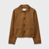 Jacke aus Kunstwildleder mit Taschen