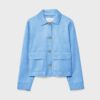 Jacke aus Kunstwildleder mit Taschen