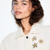 Jacke mit aufgesetzten Taschen Jacke mit aufgesetzten Taschen