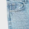 Jeans in gerader Passform mit Strasssteinen