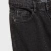 Jeans in gerader Passform mit Strasssteinen