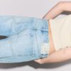 Jeans mit geradem Bein und niedriger Leibhöhe