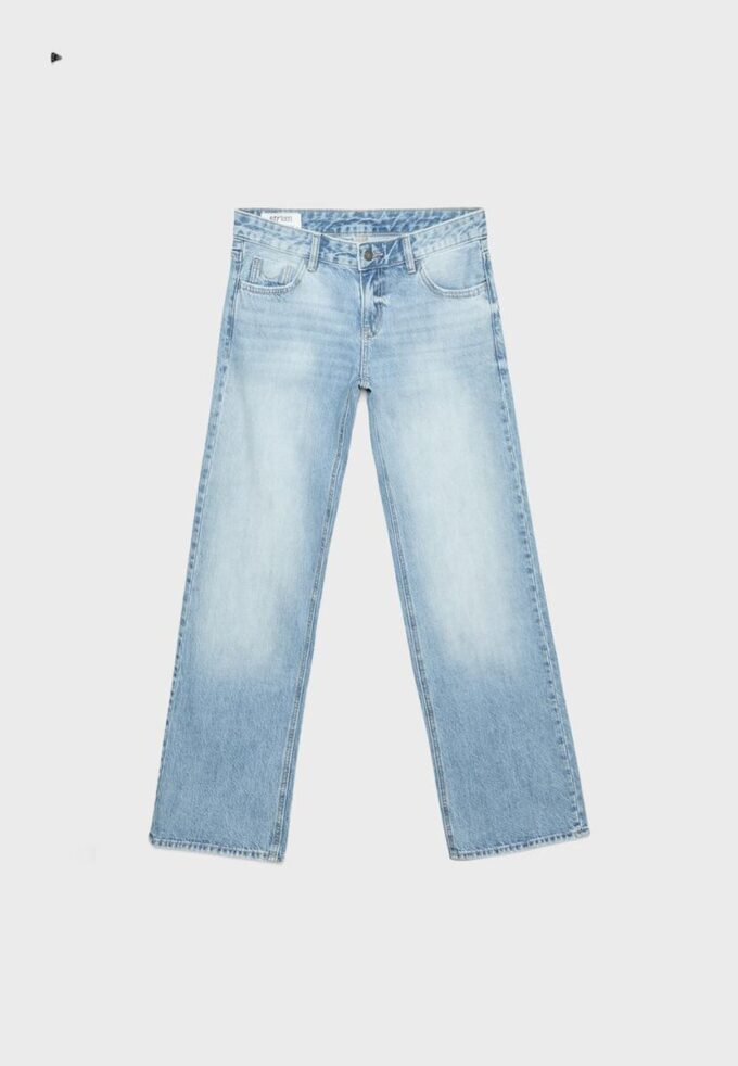 Jeans mit geradem Bein und niedriger Leibhöhe