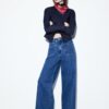 Jeans mit geradem Bein und Taschen Jeans mit geradem Bein und Taschen