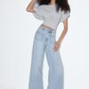 Jeans mit geradem Bein und Taschen Jeans mit geradem Bein und Taschen