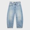 Jeans mit niedriger Leibhöhe und ausgestellten Beinen