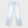 Jeans mit niedriger Leibhöhe und geradem Bein sowie Hammer-Bund