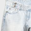 Jeans mit niedriger Leibhöhe und geradem Bein sowie Hammer-Bund