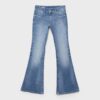 Jeans mit niedriger Leibhöhe und Nahttaschen