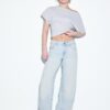 Jeans mit niedriger Leibhöhe und Wide Leg mit Stern-Detail