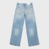 Jeans mit niedriger Leibhöhe und Wide Leg mit Stern-Detail