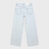 Jeans mit niedriger Leibhöhe und Wide Leg mit Strasssteinen