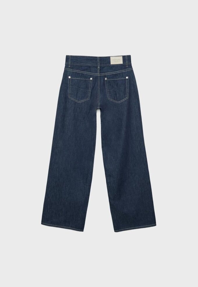 Jeans mit niedriger Leibhöhe und zwei Knöpfen