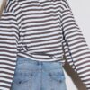 Jeansshorts mit umgeschlagenem Saum