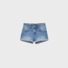 Jeansshorts mit umgeschlagenem Saum