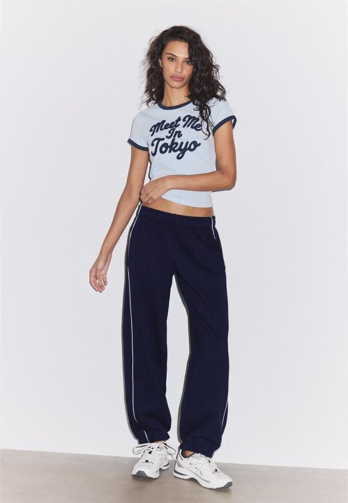 Jogginghose mit Paspel