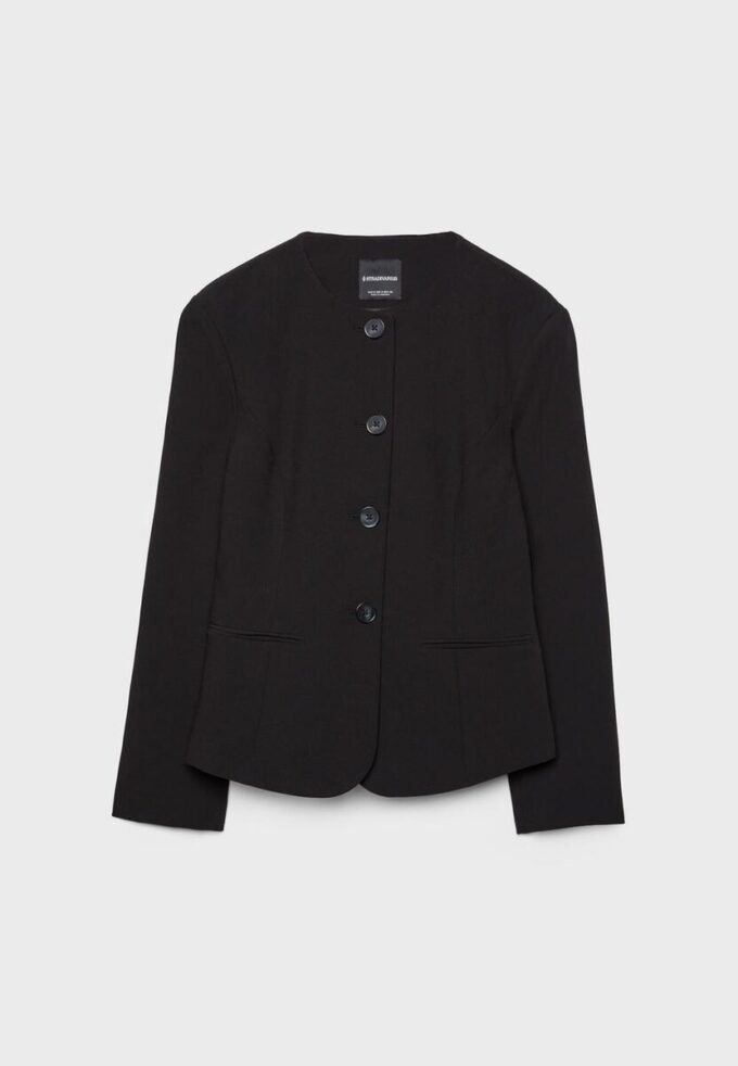 Kragenloser Blazer Kragenloser Blazer