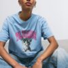 Kurzarm-T-Shirt mit Grafik und Applikation