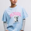 Kurzarm-T-Shirt mit Grafik und Applikation