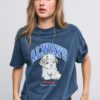 Kurzarm-T-Shirt mit Grafik und Applikation