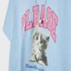 Kurzarm-T-Shirt mit Grafik und Applikation