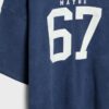 Kurzarm-T-Shirt mit grafischem Detail