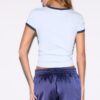 Kurzarm-T-Shirt mit Kontrastdruck