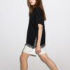 Kurzarm-T-Shirt mit Spitzenbesatz Kurzarm-T-Shirt mit Spitzenbesatz