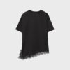 Kurzarm-T-Shirt mit Spitzenbesatz Kurzarm-T-Shirt mit Spitzenbesatz