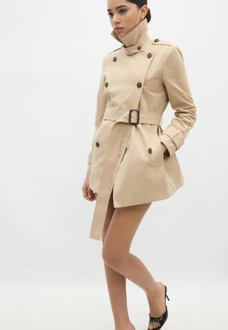 Kurzer Basic-Trenchcoat