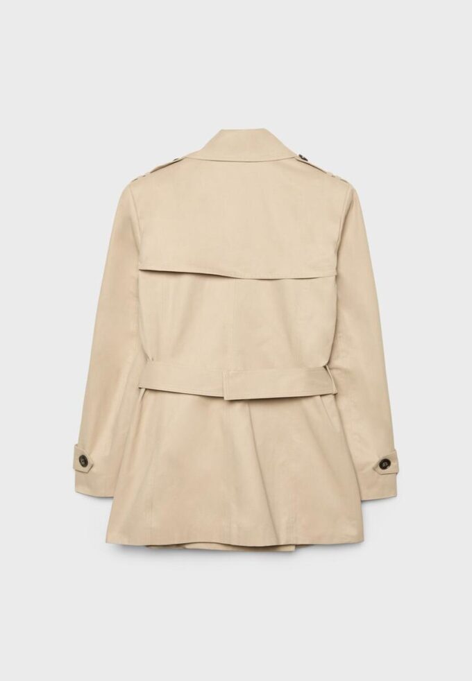 Kurzer Basic-Trenchcoat Kurzer Basic-Trenchcoat