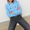 Kurzer Blazer mit Rundhalsausschnitt Kurzer Blazer mit Rundhalsausschnitt