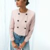 Kurzer Blazer mit Rundhalsausschnitt Kurzer Blazer mit Rundhalsausschnitt